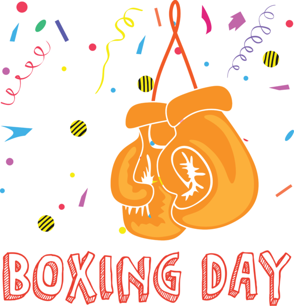 Transparent Boxing Day Boxing glove Boxing Glove for Happy Boxing Day for Boxing Day