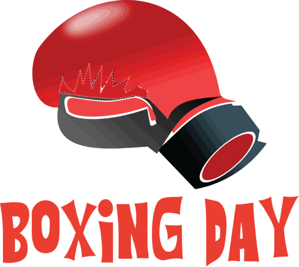 Transparent Boxing Day Boxing glove Logo Meter for Happy Boxing Day for Boxing Day