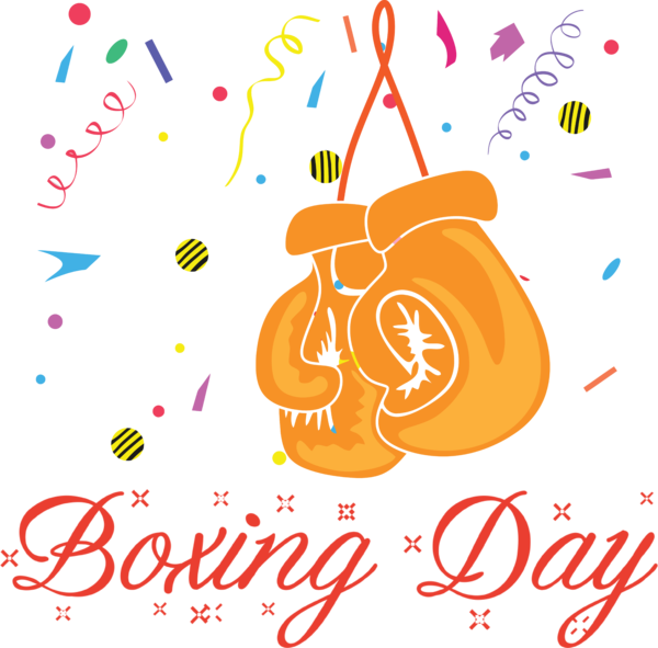 Transparent Boxing Day Cartoon New Year Text for Happy Boxing Day for Boxing Day