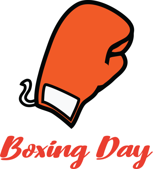 Transparent Boxing Day Logo Boxing glove Meter for Happy Boxing Day for Boxing Day