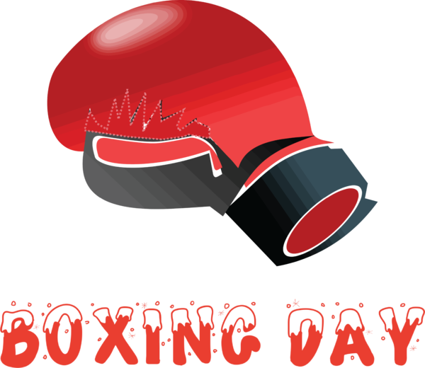 Transparent Boxing Day Boxing glove Meter Boxing for Happy Boxing Day for Boxing Day