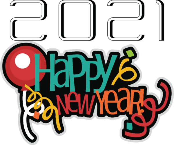 Transparent New Year Logo New Year's Day New Year's Eve for Happy New Year 2021 for New Year