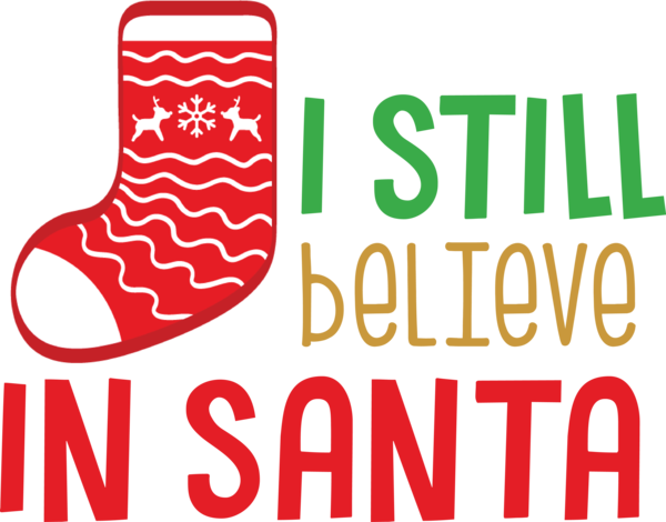 Transparent christmas Logo Shoe Design for Santa for Christmas