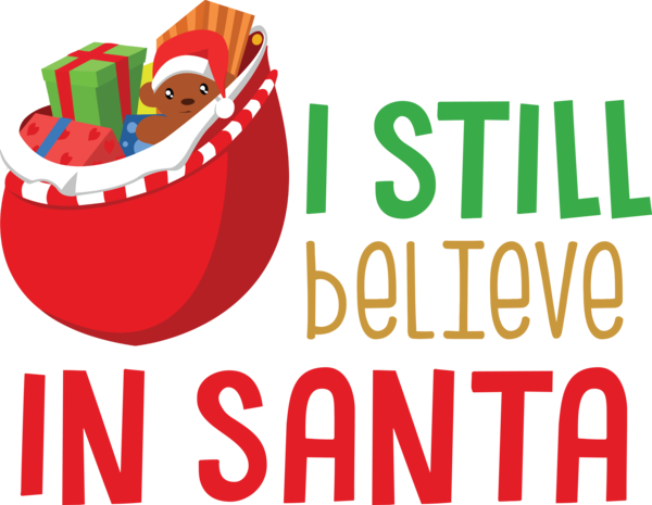 Transparent christmas Logo Line Meter for Santa for Christmas