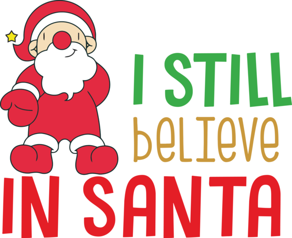 Transparent christmas Christmas Day Logo Cartoon for Santa for Christmas