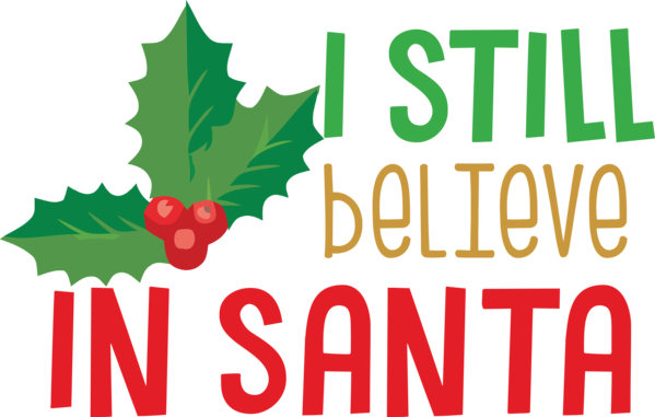 Transparent christmas Logo Natural food Superfood for Santa for Christmas