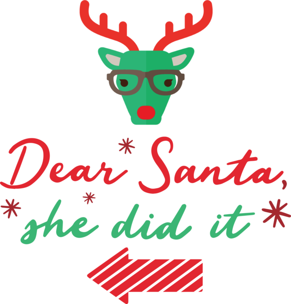Transparent christmas Reindeer Deer Christmas Day for Santa for Christmas