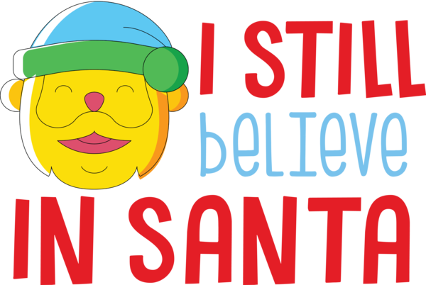 Transparent christmas Smiley Smile Emoticon for Santa for Christmas