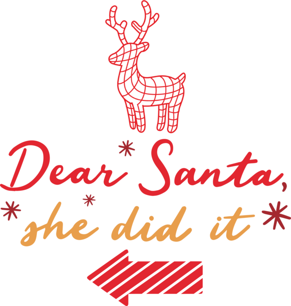 Transparent christmas Christmas decoration Reindeer Logo for Santa for Christmas