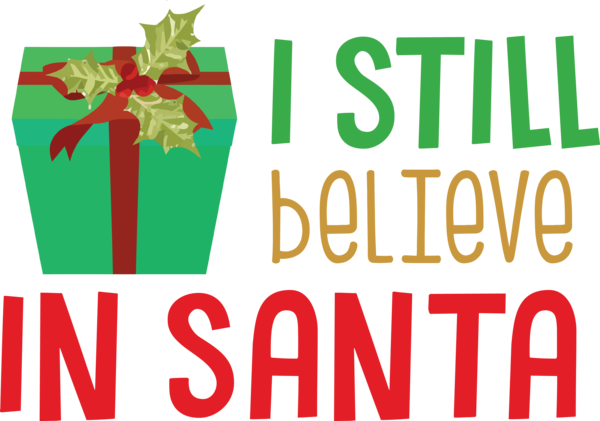 Transparent christmas Logo Line Meter for Santa for Christmas