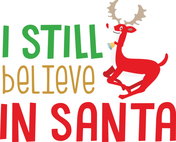 Transparent christmas Reindeer Deer Logo for Santa for Christmas