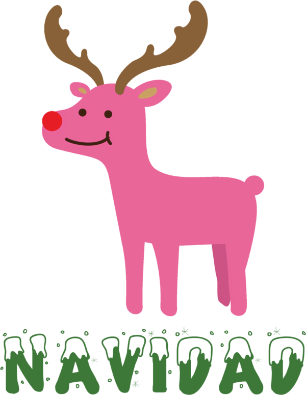 Transparent Christmas Reindeer Deer Antler for Feliz Navidad for Christmas