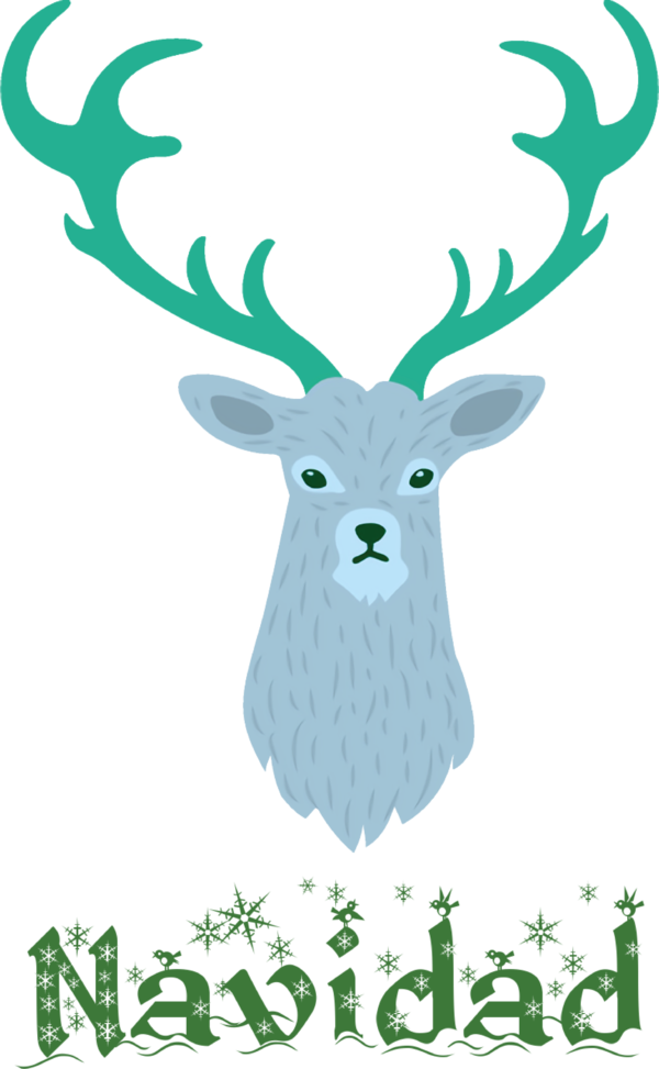 Transparent Christmas Reindeer Deer Antler for Feliz Navidad for Christmas