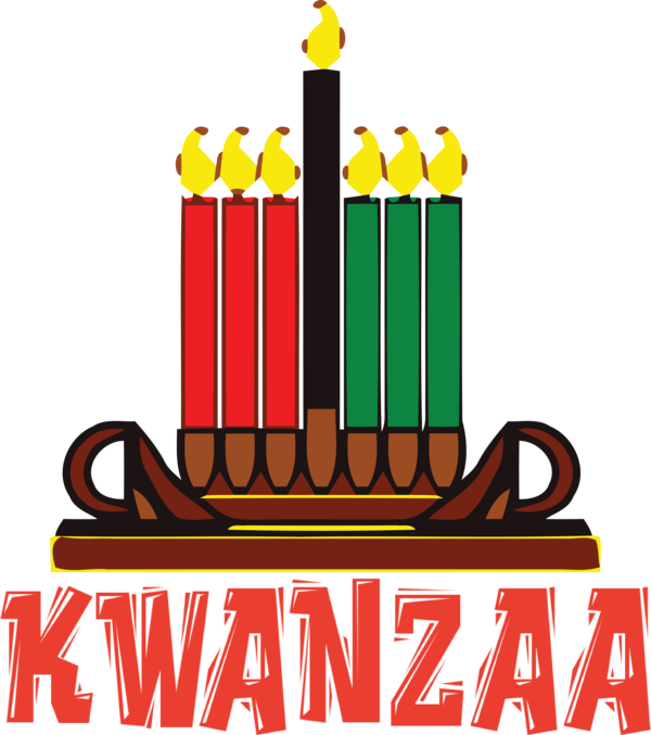 Transparent Kwanzaa Line art Logo Cartoon for Happy Kwanzaa for Kwanzaa
