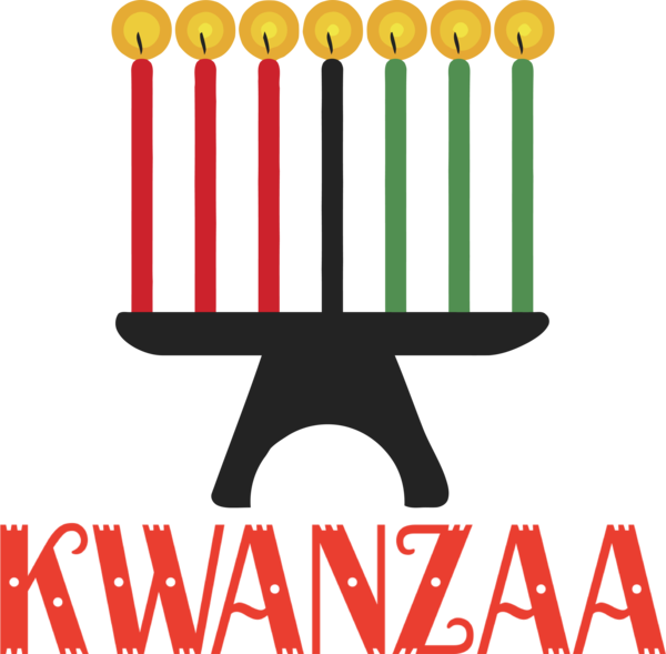 Transparent Kwanzaa Logo Meter Line for Happy Kwanzaa for Kwanzaa