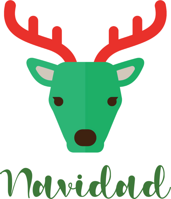 Transparent Christmas Deer Reindeer Moose for Feliz Navidad for Christmas