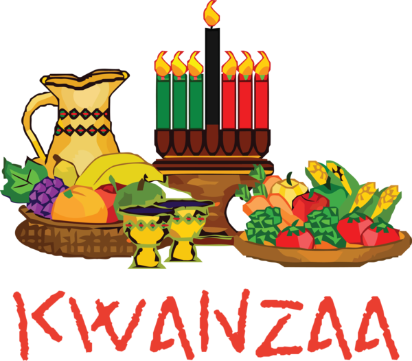 Transparent Kwanzaa Birthday Design Candle for Happy Kwanzaa for Kwanzaa