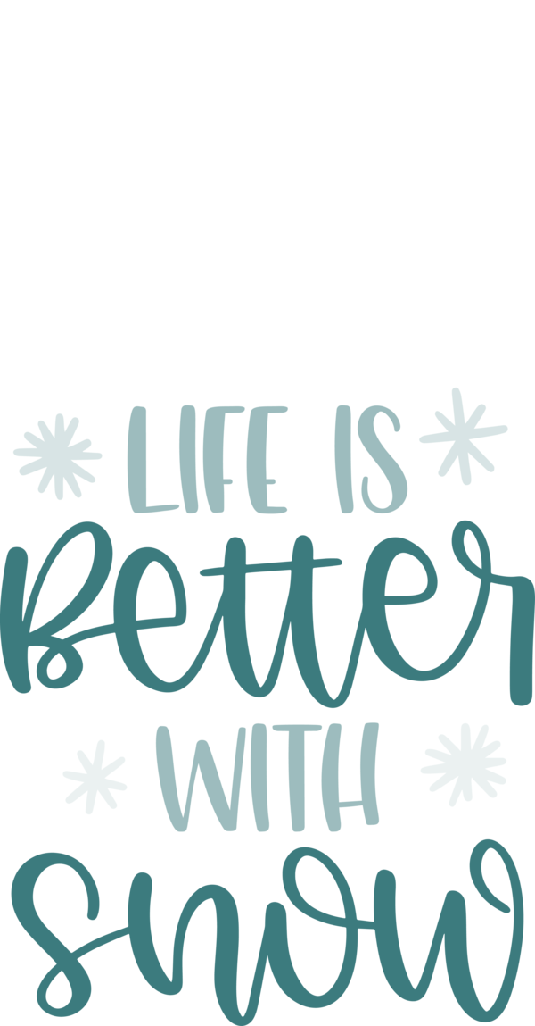 Transparent Christmas Logo Design Calligraphy for Snowflake for Christmas