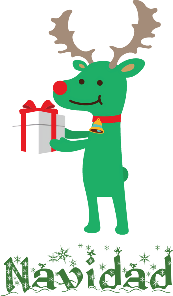 Transparent Christmas Reindeer Deer Moose for Feliz Navidad for Christmas