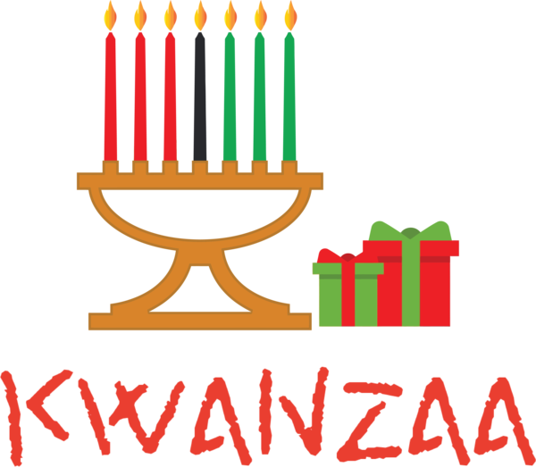 Transparent Kwanzaa Kwanzaa Design Candle for Happy Kwanzaa for Kwanzaa