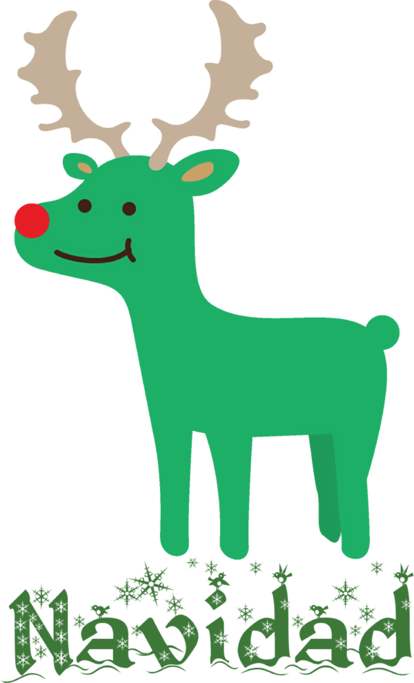 Transparent Christmas Reindeer Deer Meter for Feliz Navidad for Christmas