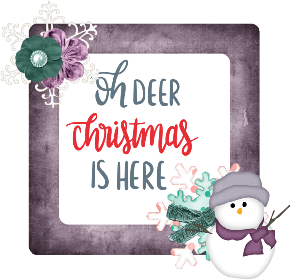 Transparent Christmas Greeting card Lilac M Petal for Merry Christmas for Christmas