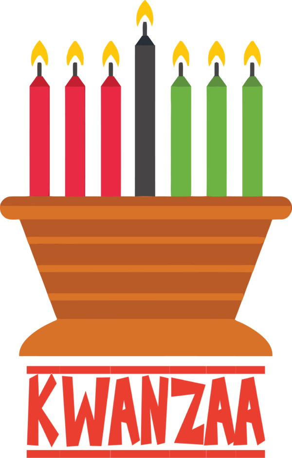 Transparent Kwanzaa Logo Line Meter for Happy Kwanzaa for Kwanzaa