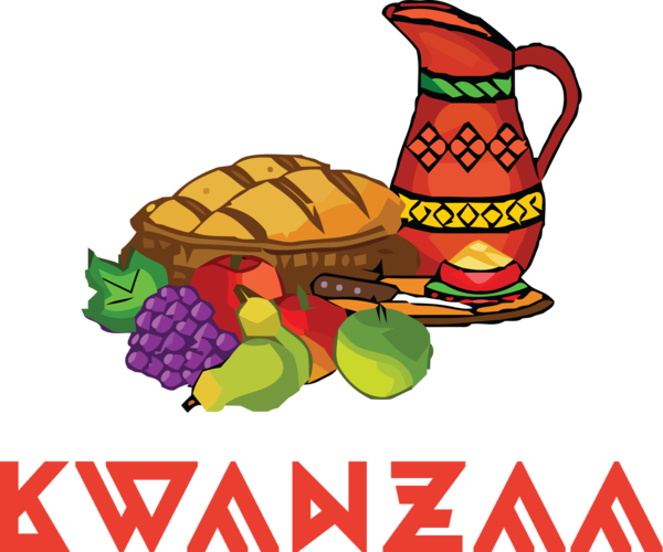 Transparent Kwanzaa Junk food Meter Meal for Happy Kwanzaa for Kwanzaa