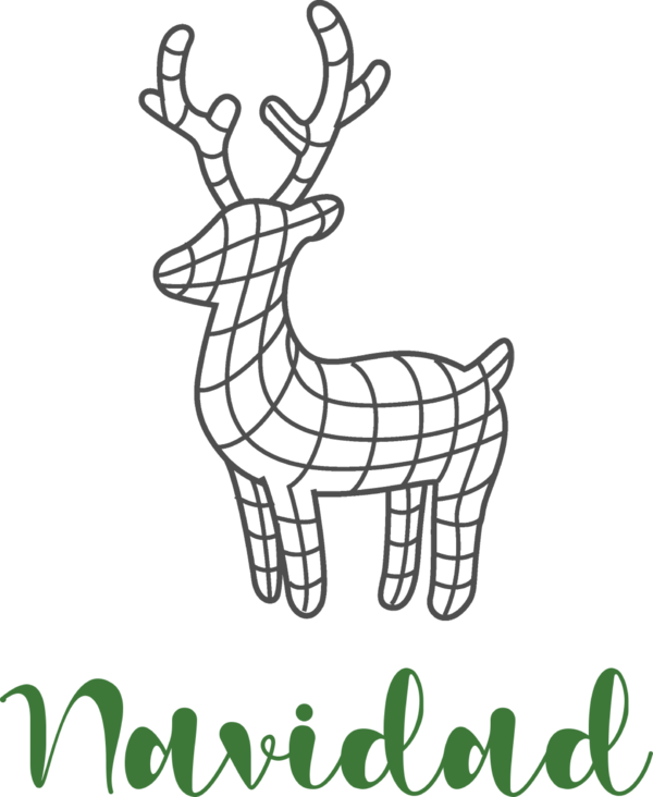Transparent Christmas Line art Design Drawing for Feliz Navidad for Christmas