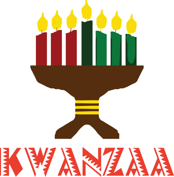 Transparent Kwanzaa Candle holder Logo Kwanzaa for Happy Kwanzaa for Kwanzaa