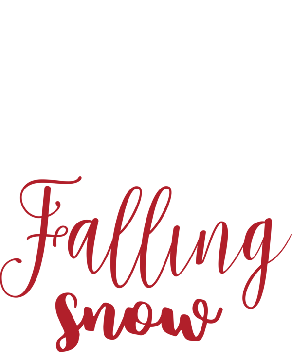 Transparent Christmas Logo Calligraphy Line for Snowflake for Christmas