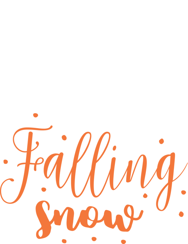 Transparent Christmas Logo Calligraphy Line for Snowflake for Christmas