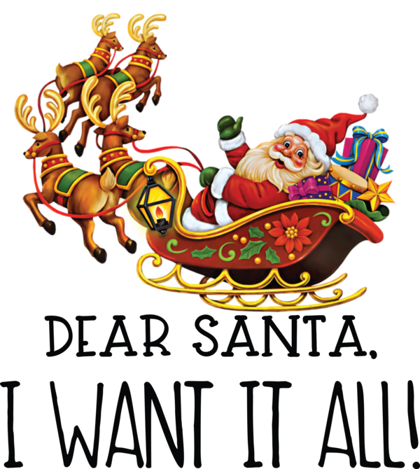 Transparent Christmas Mrs. Claus Rudolph Reindeer for Santa for Christmas