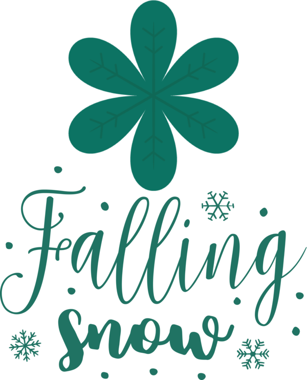 Transparent Christmas Leaf Logo Petal for Snowflake for Christmas