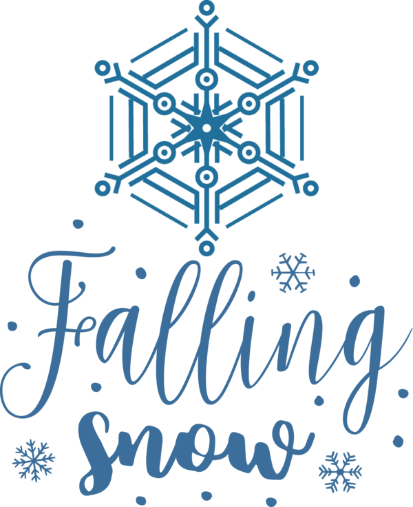 Transparent Christmas Logo Design Font for Snowflake for Christmas