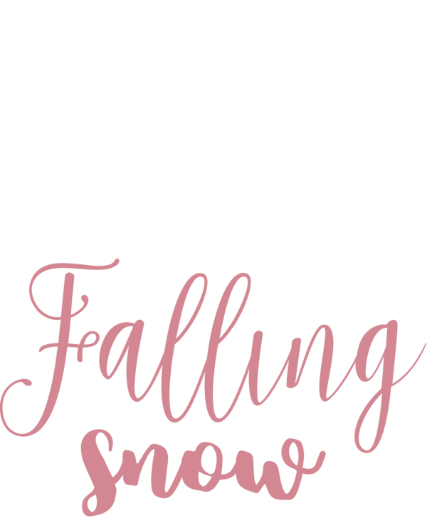 Transparent Christmas Logo Calligraphy Font for Snowflake for Christmas