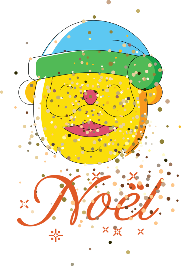 Transparent Christmas Smiley Yellow Meter for Noel for Christmas