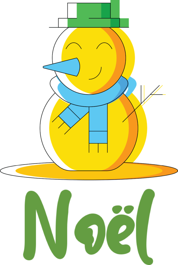 Transparent Christmas Cartoon Meter Yellow for Noel for Christmas