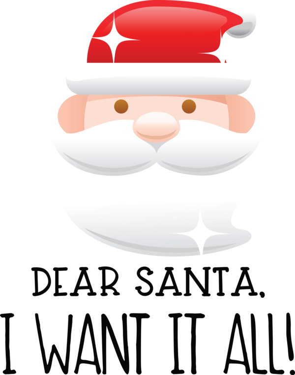 Transparent Christmas Logo Cartoon Santa Claus-M for Santa for Christmas