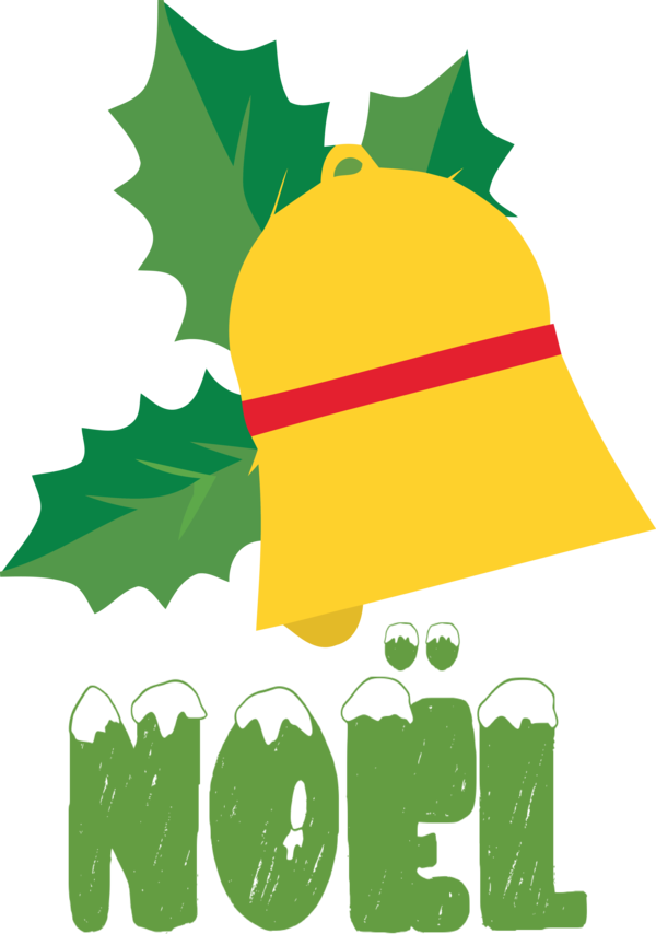 Transparent Christmas Logo Leaf Line for Noel for Christmas