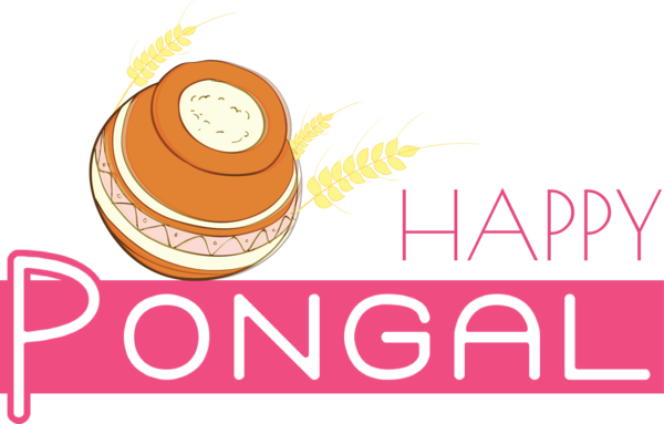 Transparent Pongal Logo Meter Line for Thai Pongal for Pongal