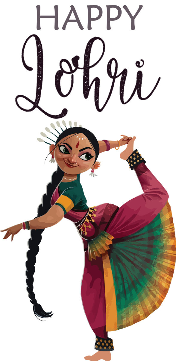 Transparent Lohri Lohri Cartoon Performing Arts for Happy Lohri for Lohri
