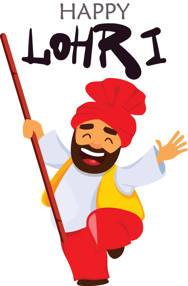 Transparent Lohri Royalty-free Cartoon Festival for Happy Lohri for Lohri