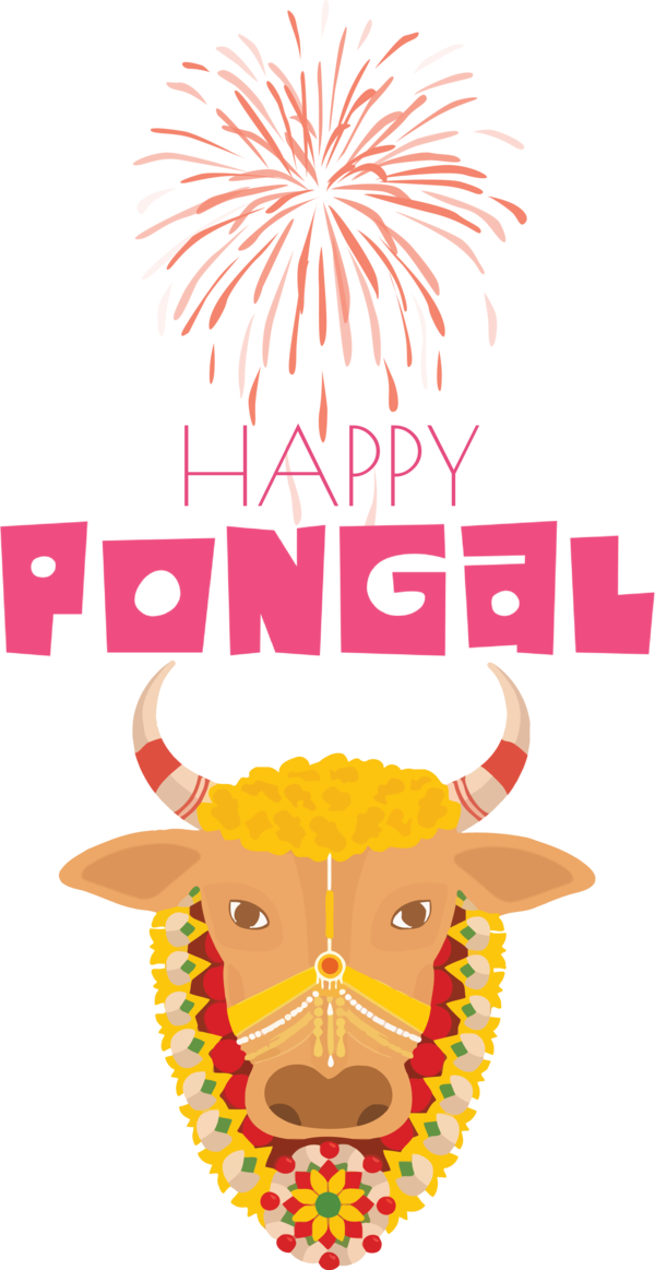 Transparent Pongal Festival Cartoon Fine Arts for Thai Pongal for Pongal