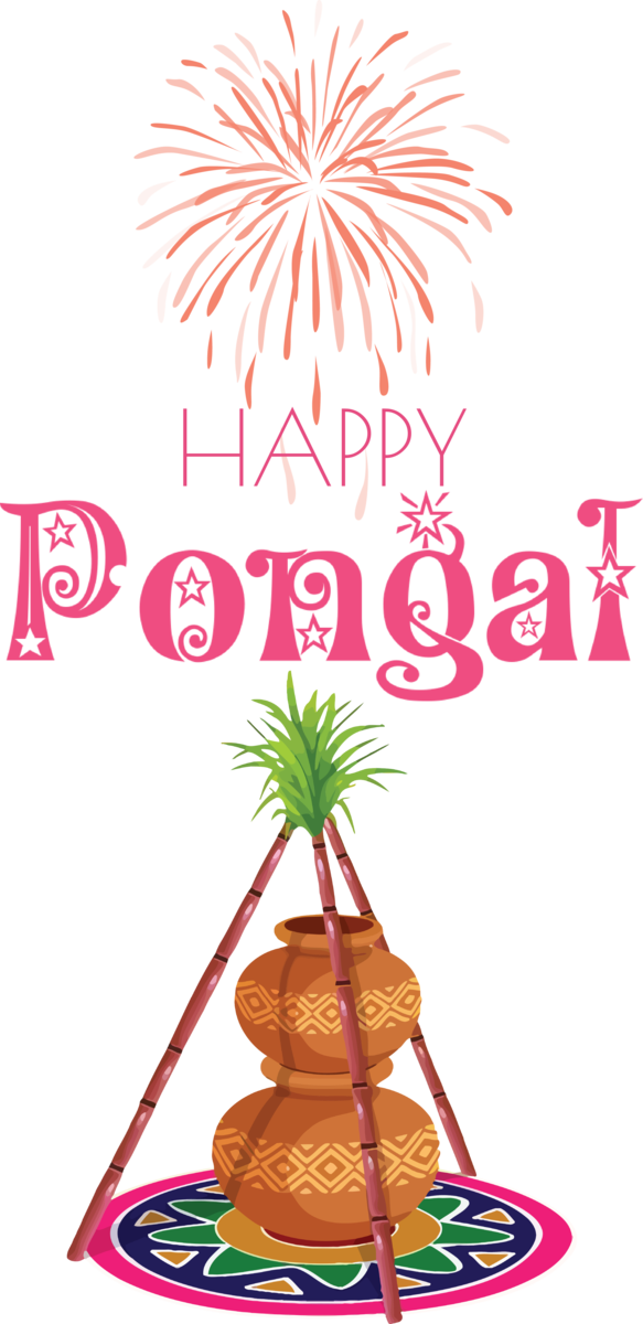 Transparent Pongal Pongal Rangoli Kolam for Thai Pongal for Pongal