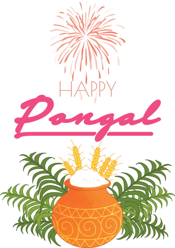 Transparent Pongal Pongal Tree Rangoli for Thai Pongal for Pongal