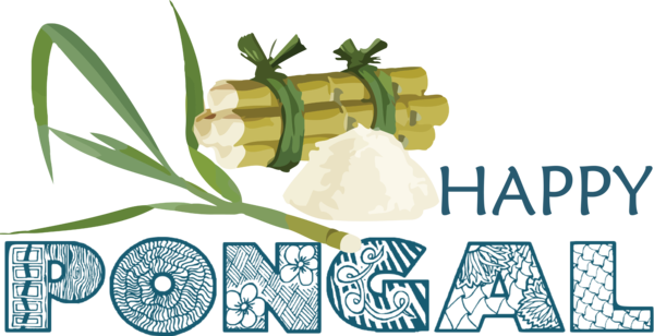 Transparent Pongal Logo Grasses Herbal medicine for Thai Pongal for Pongal