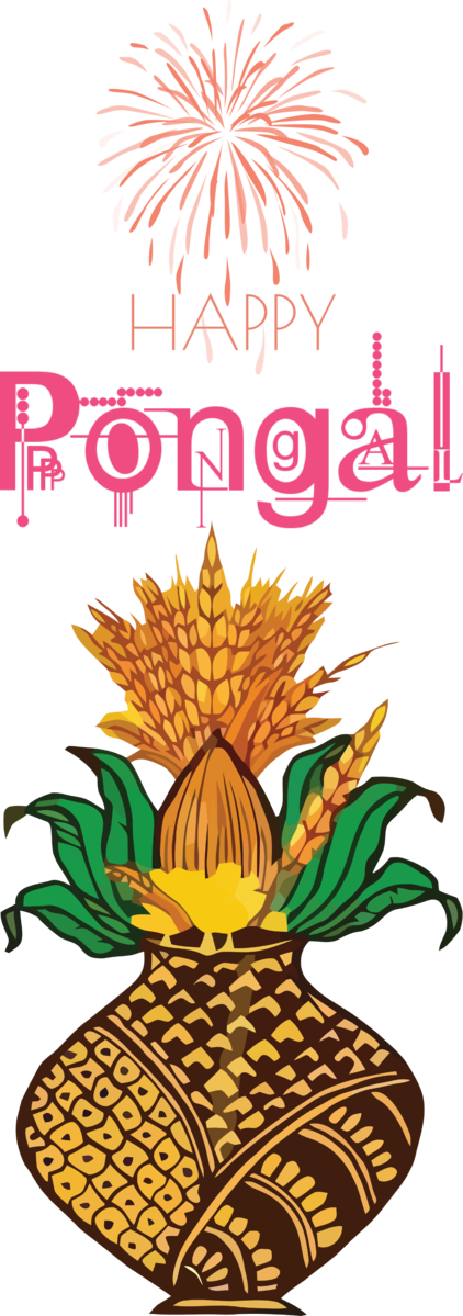 Transparent Pongal Floral design Design Cut flowers for Thai Pongal for Pongal