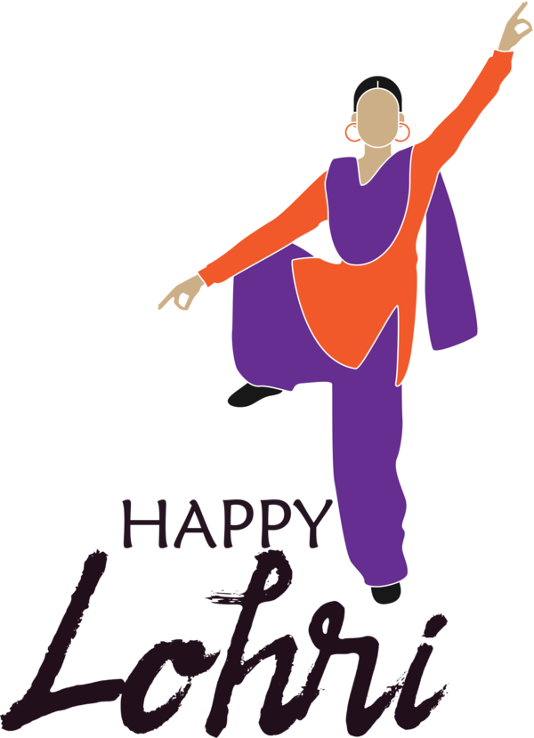 Transparent Lohri Logo Birthday Greeting card for Happy Lohri for Lohri