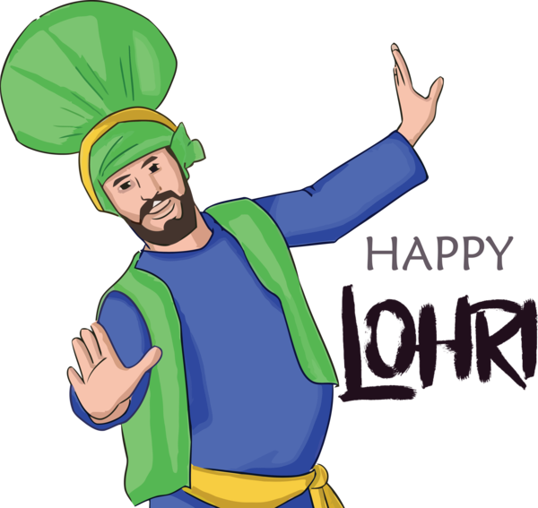 Transparent Lohri Happiness Man Mein Umang Meter for Happy Lohri for Lohri
